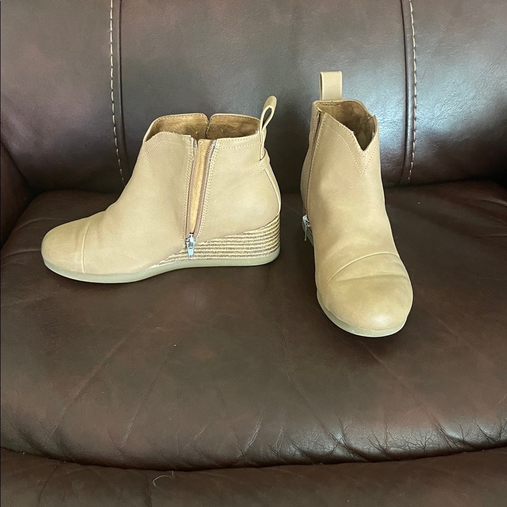 Tan Ankle Booties for Kids